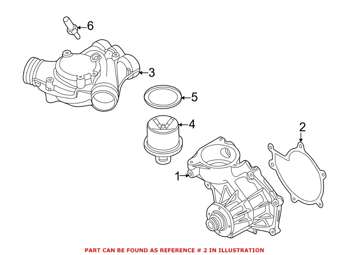 BMW Engine Water Pump Gasket 11517831099